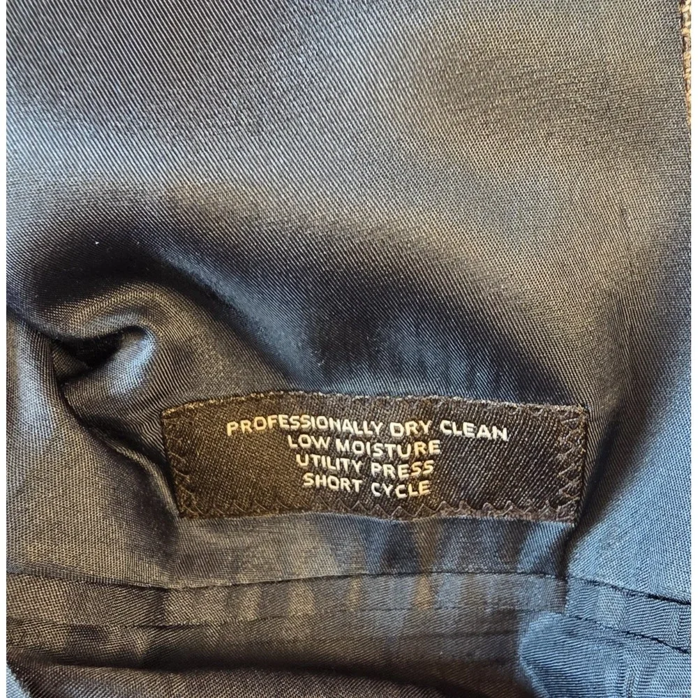 Jos A Bank 50L Gray Black 100% Wool‎ Executive Mens Blazer Jacket Sport Coat